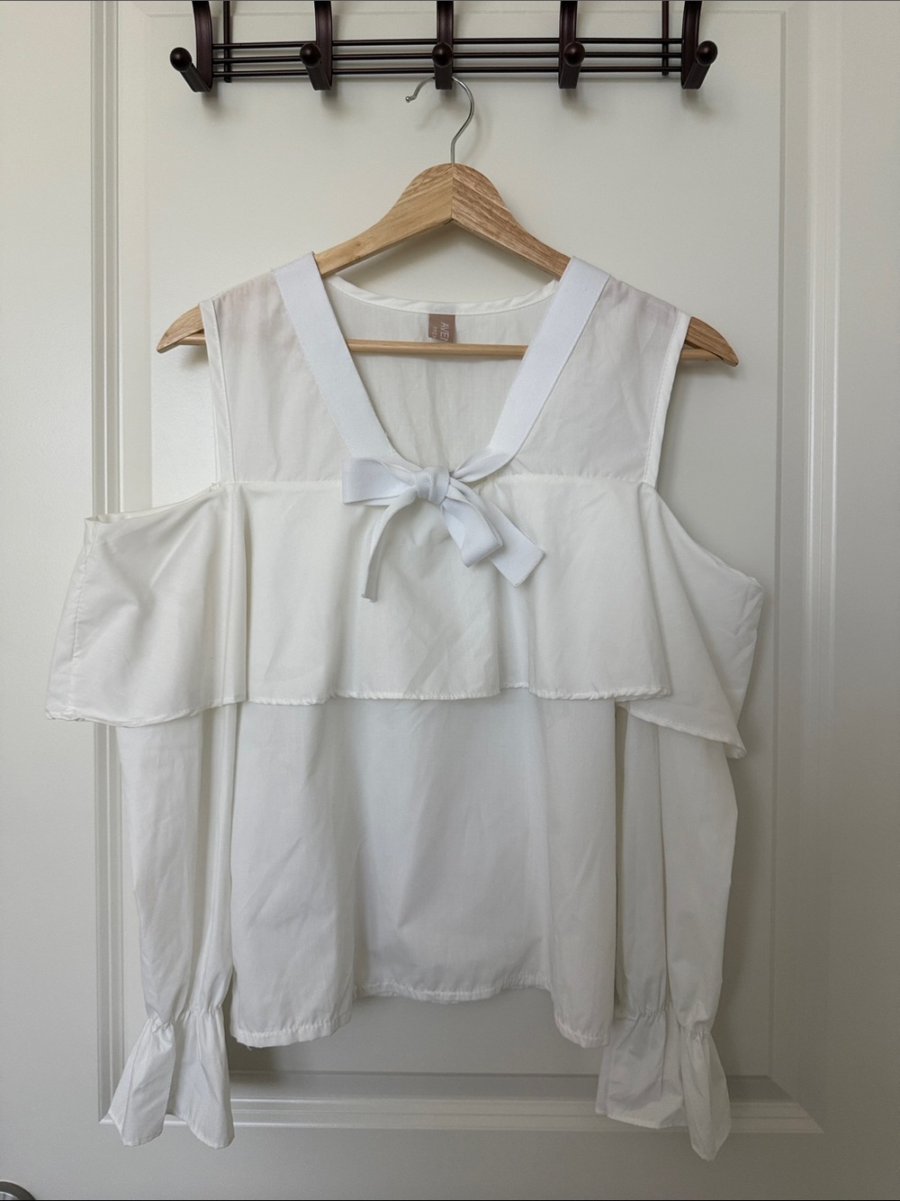 Women’s White Cold Shoulder Top